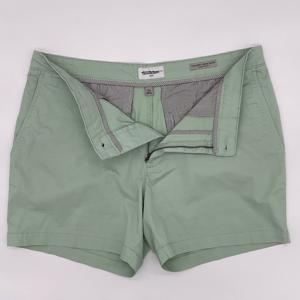 Goodfellow & Co Mint Green Men’s Flat-Front Shorts